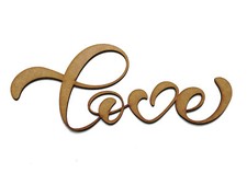 Wooden "Love" Sign Word Plaque