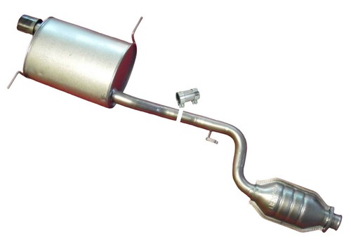 Exhaust muffler center - exhaust,