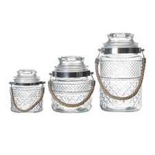 Glass Storage Jar with Handle