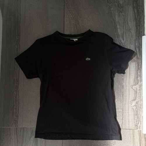 Lacoste cotton shirt black - lacoste,