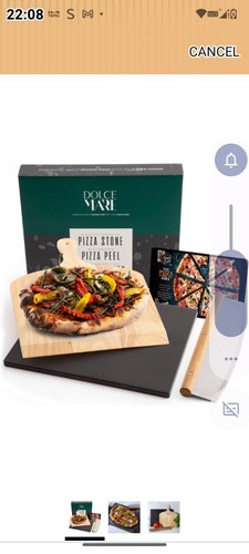 Pizza stone black - stone,