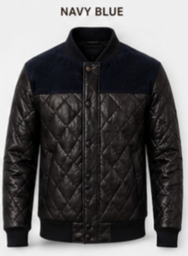 Men quilted leather - men's,