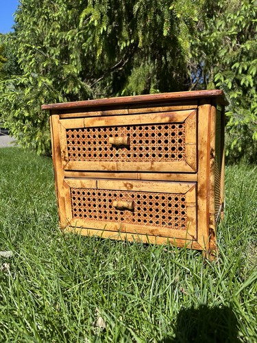 Vintage faux bamboo rattan - vintage,