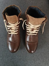 Lovely Bertie Chukka Boots - Brown Leather & Suede - Size UK 10/44
