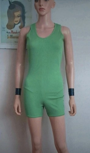 Plt ribbed green unitard - ribbed,