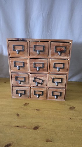 Drawer apothecary cabinet - 12,