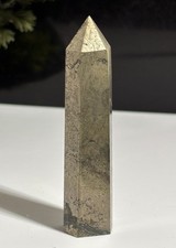 Golden Pyrite Crystal Tower