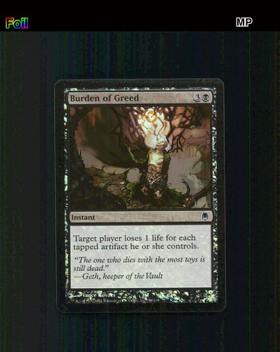 Burden greed foil - burden,