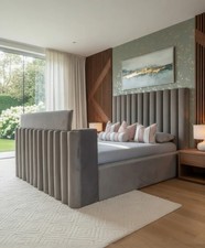 Neon Padded TV Bed Frame in