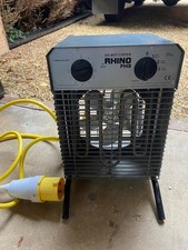 Rhino FH3 Industrial 110 Volt Fan Heater fitted with a 32 Amp plug
