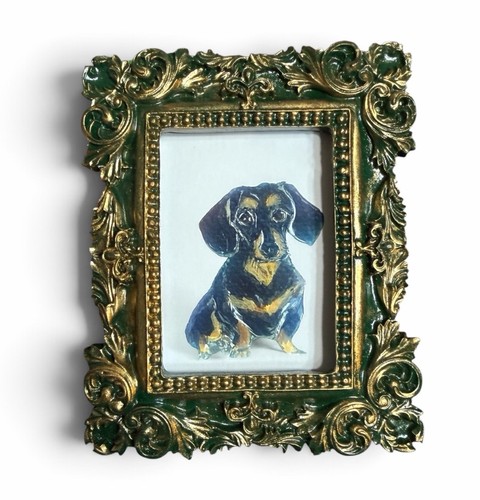 Dachshund dog mini watercolor