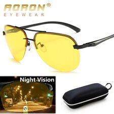 AORON Polarized Night Driving Glasses Anti Glare Night Vision Yellow Glasses