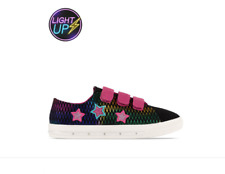 Fabric Flash Canvas Trainers Childrens Black UK C13 US 13.5C*REFCRS365