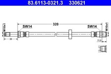 Brake hose for volvo v70 - brake,