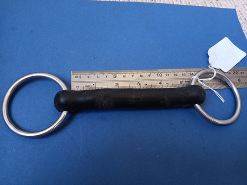 Flexible rubber mullen snaffle - rubber,