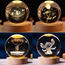 Christmas Gifts For Boys Girls Son Daughter Ornament Glass Ball LED Night Light