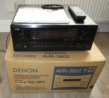 Boxed Denon AVR-3802 Black Home Theatre Receiver Instructions Original Remote
