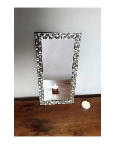 Mirror candle tealight tray - mirror,