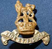 1929 - 1953 APC ARMY PAY CORPS COLLAR BADGE BRITISH MILITARY ORIGINAL LUGS K/C