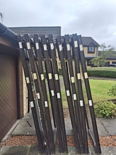 Modern brown glazed full lite - brown,