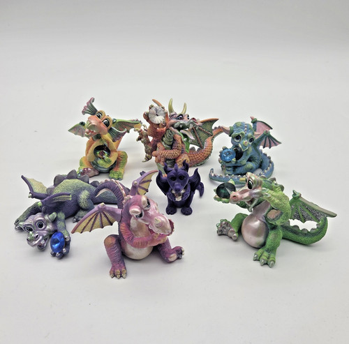 Franklin mint mood - dragons, lot