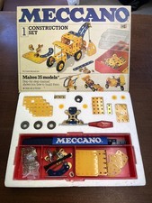 Vintage Meccano Set 1, 1978, 100% Complete in Box with Manual and Stickers B