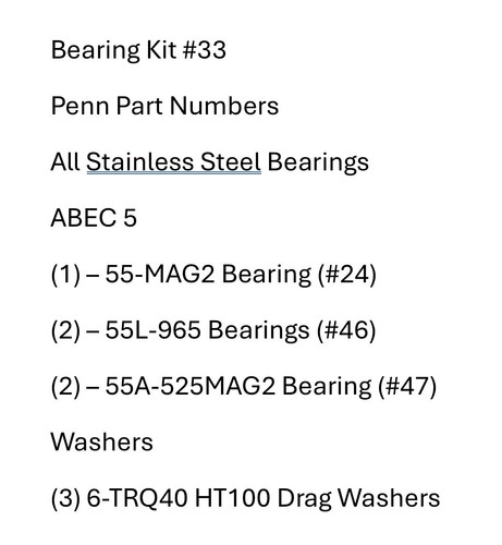 Full tune kit 33 penn - full,
