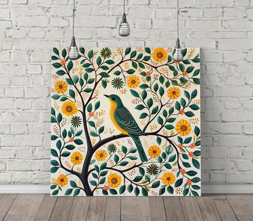 Bird and persian florals - bird,