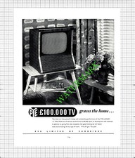 Pye Television ADVERT   - 1956