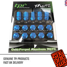 TPi 12x1.25 35mm Tapered Aluminium Blue XR 16 Wheel Nuts and Locks