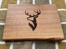 Engraved oak serving board