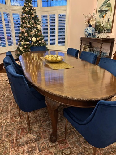 12ft mahogany oval dining - mahogany,