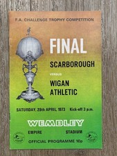 FA Trophy Final -  Scarborough v Wigan Athletic - at Wembley 1973