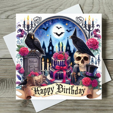 Gothic Birthday Card Goth