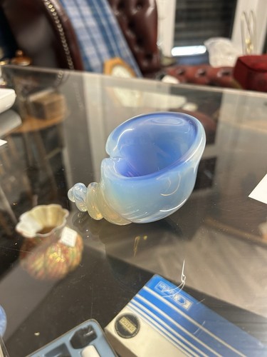 Opalescent art glass shell - opalescent,