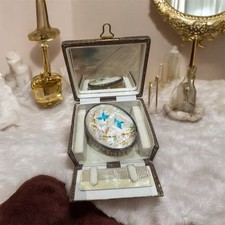 Antique Silver Brush: Handpainted Hallmarked 1928 Dressing Table Accessory