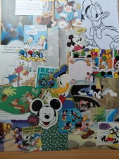 Small Disney Mickey Mouse Scrapbooking Ephemera Bundle Kit Pack Donald duck
