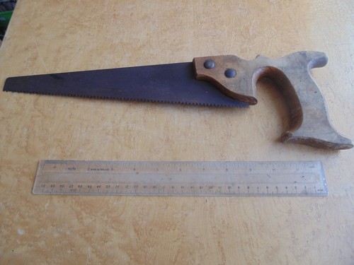 Vintage hand saw unbranded - hand, saw.