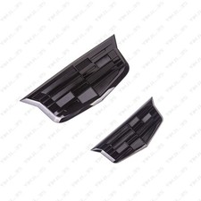2Pcs Gloss Black Front Grill