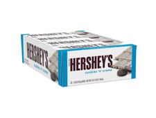 HERSHEY'S Cookies 'n' Creme Candy Bars, 1.55 oz (36 Count)