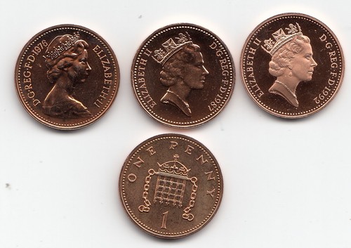 Proof one pence - uk,