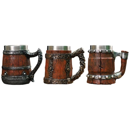 Medieval style barrel mug for - medieval,