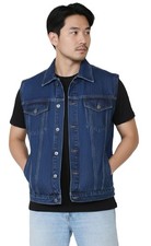 Men's Multi Pocket Denim Gilet