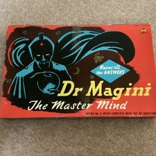 Vintage Dr Magini The Master Mind Board Game  Fortune Teller Board Magic Robot