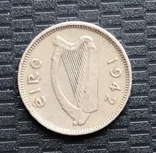 Ireland Three Pence 1942 Coin