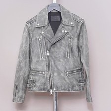 ALL SAINTS Leather Jacket Mens