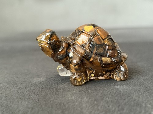 Turtle figurine natural stone - turtle,