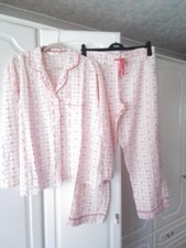 M&S Pink Checked Pyjamas Size