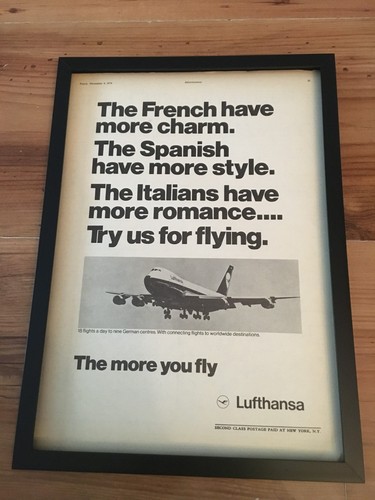 Lufthansa airlines 1974 - airlines-1974, a4