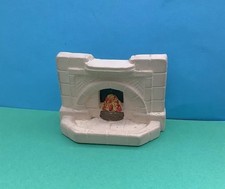 Vintage Dolls House Dol Toi Plaster Fireplace